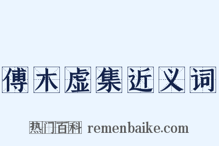 傅木虚集近义词是什么意思的图片